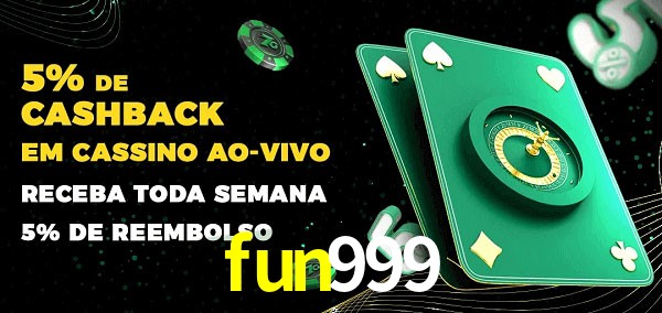 Promoções do cassino ao Vivo fun999